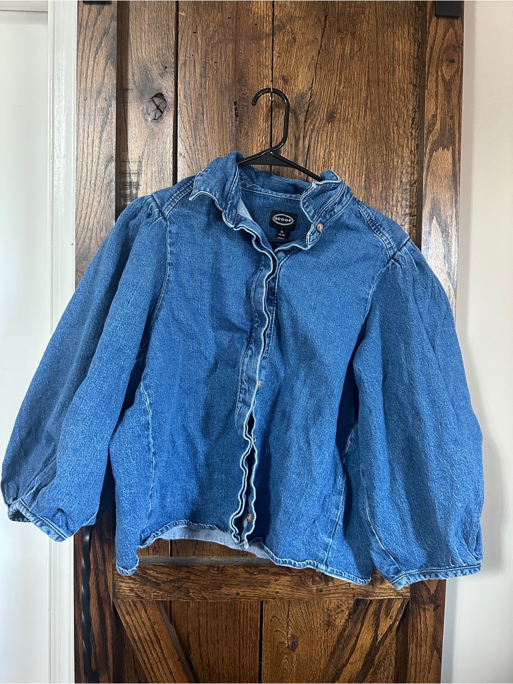 Dark Blue Denim Shirt Jacket
